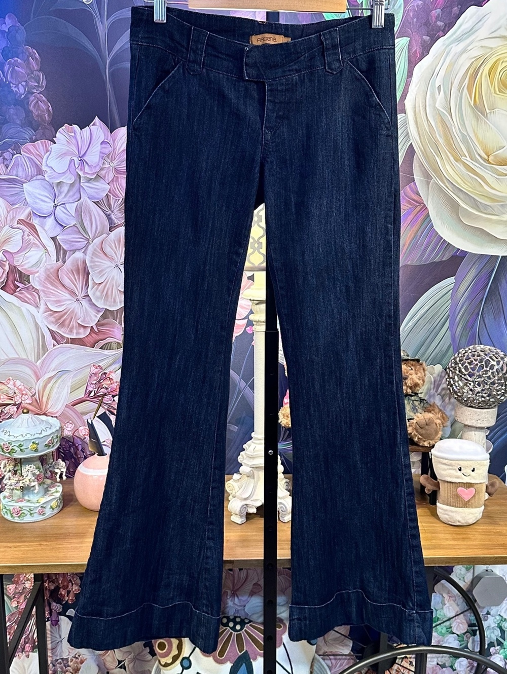 Arden B Women's Jeans Size 4 Dark Wash Flare Denim Pants